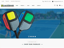Tablet Screenshot of paddletek.com